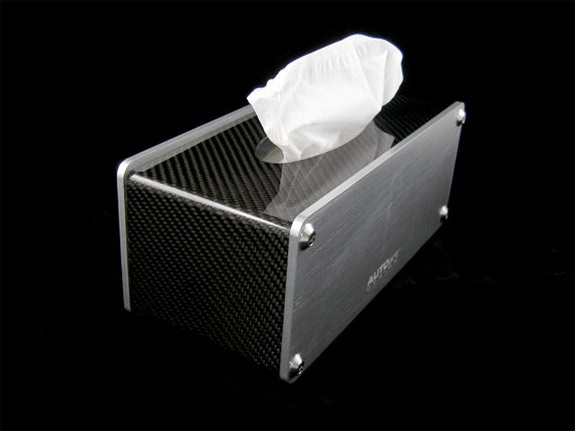 AutoART carbon fiber tissue box holder