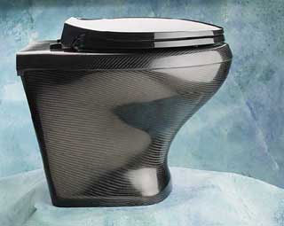 Carbon fiber toilet bowl