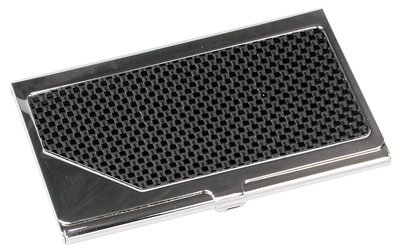 Carbon fiber business card holder