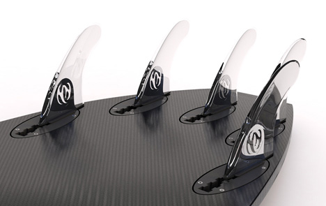 Collapsible carbon fiber surfboard