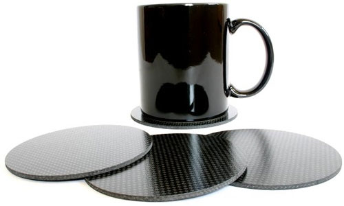 Carbon fiber coasters