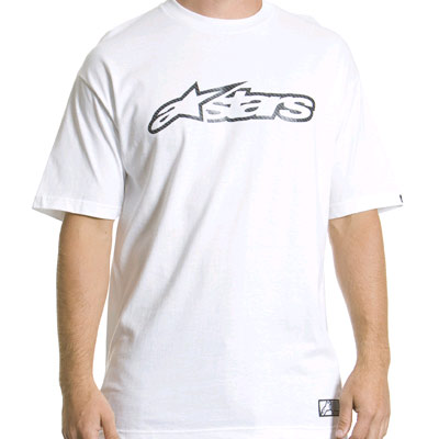 Alpinestars carbon blaze white t-shirt