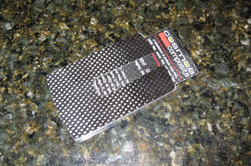 Carbon fiber and aluminum business card holder