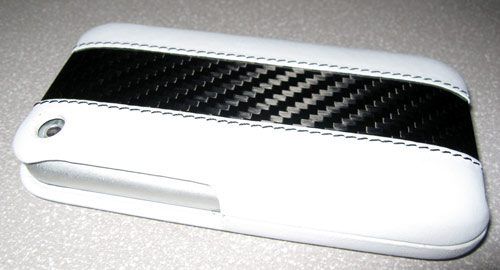 ION carbon fiber and leather iphone case