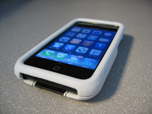 ION carbon fiber and leather iphone case