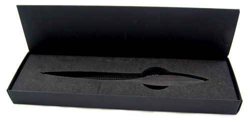 Purisme carbon fiber letter opener in box