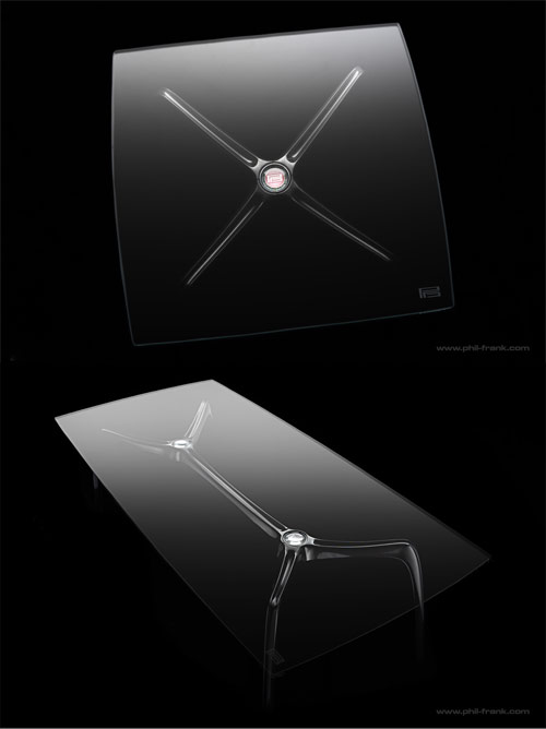 PFD carbon fiber spyder table