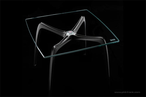 PFD carbon fiber spyder table