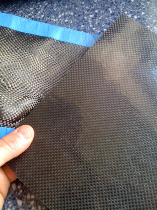 Carbon fiber fabric and our finished sheet.