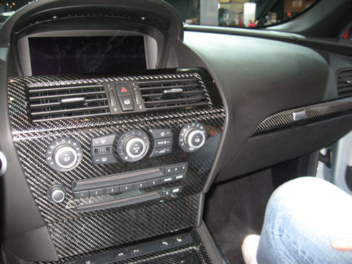 BMW M6 carbon fiber interior