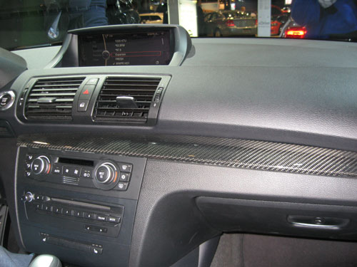 BMW 135i carbon fiber interior