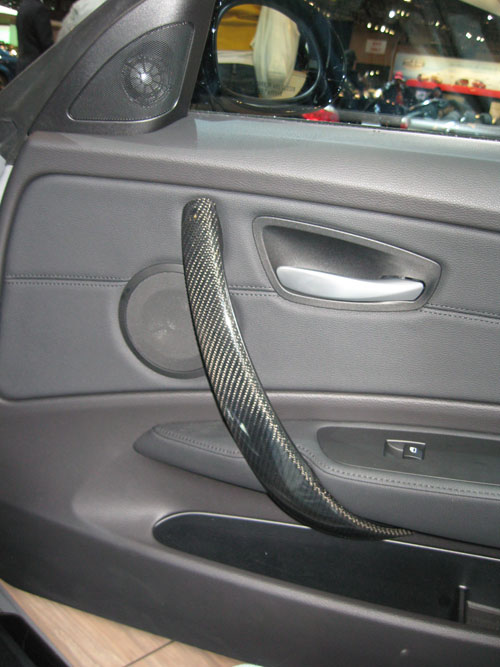 BMW 135i carbon fiber door handle