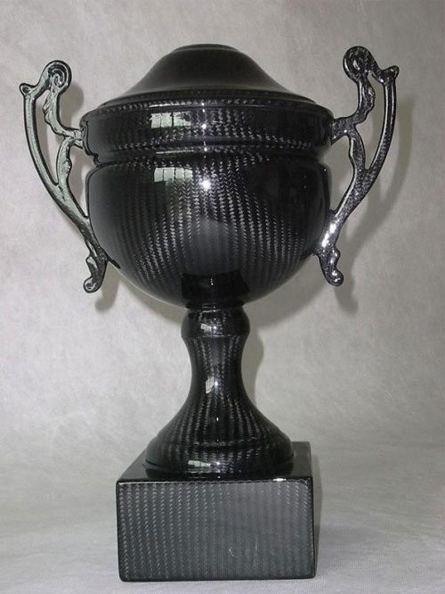 Carbon fiber trophy from Formula D