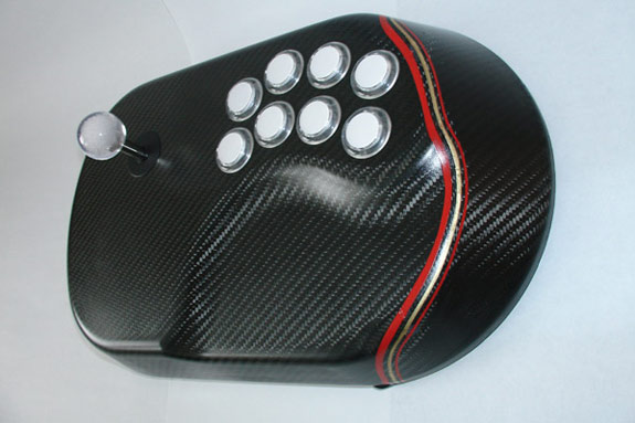 Custom carbon fiber gaming joystick