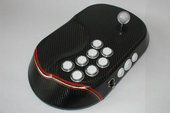 Custom carbon fiber gaming joystick