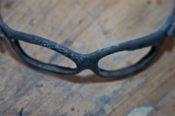 Making custom carbon fiber Oakley Juliet sunglasses