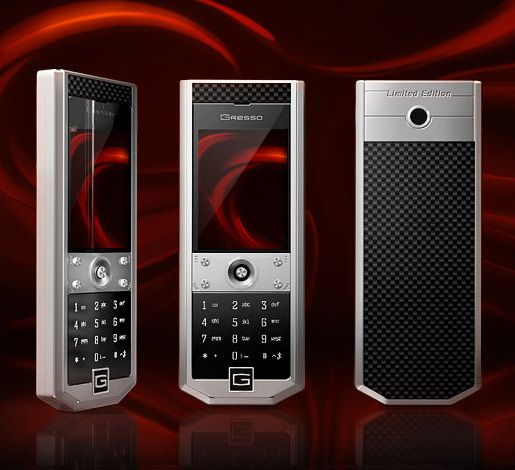 Gresso carbon fiber cell phone