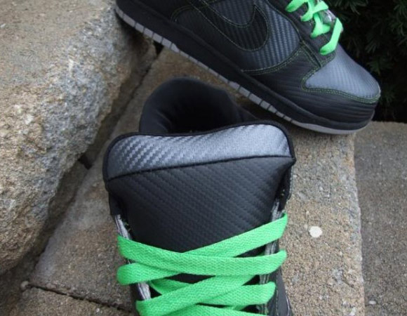 Custom carbon fiber Nike Dunk Lows