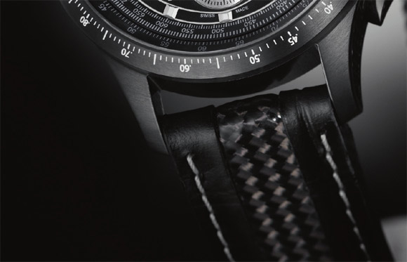 Hamilton X-Mach watch carbon fiber band