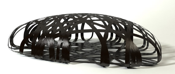 Carbon fiber stone bench from Peter Donders