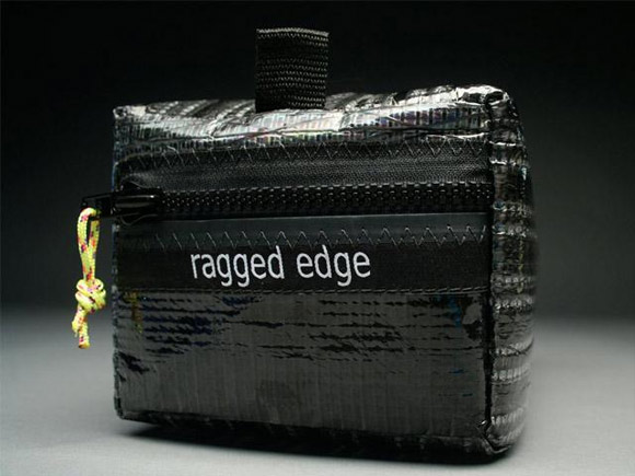 RAGGEDedge Sailcloth Toiletry Bag - Carbon Fiber / Black