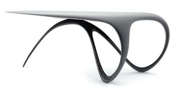 Carbon fiber Jet desk by Brodie Neill