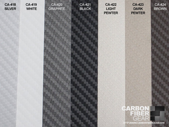 Colors of 3M carbon fiber DI-NOC film material