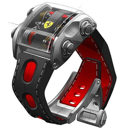 Cabestan Scuderia Ferrari One carbon fiber watch