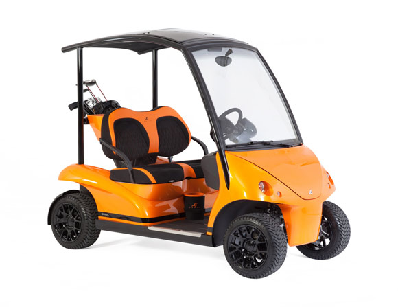 Garia carbon fiber golf cart with carbon fiber roof