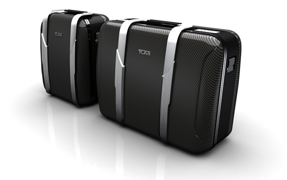 Tumi carbon fiber-like luggage for Lexus LFA