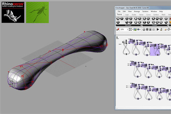 Peter Donders C-Bench carbon fiber bench 3D wireframe