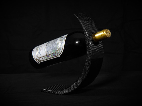 Modern carbon fiber wine bottle holder