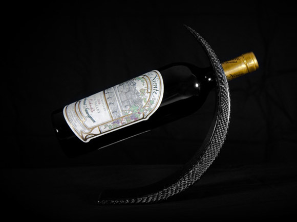 Modern carbon fiber wine bottle holder