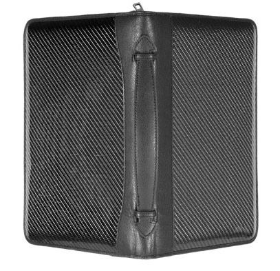 Carbon fiber and leather attache