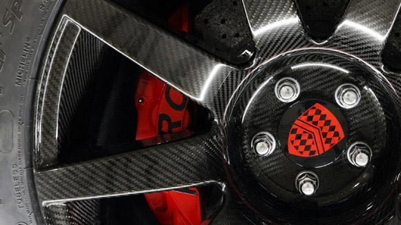 Carbon fiber wheel on the next generation SSC Ultimate Aero II supercar