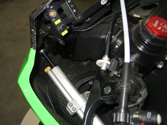 Kawasaki Ninja ZX10R carbon fiber and kevlar innards