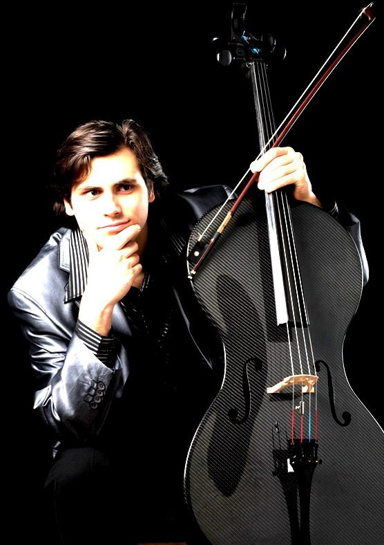 Stjepan Hauser with a carbon fiber cello