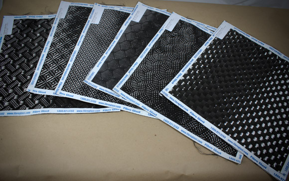 Fibre Glast carbon fiber patterns sample pack