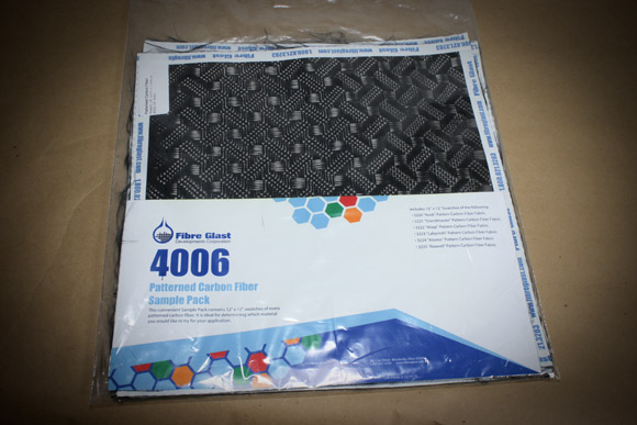 Fibre Glast carbon fiber patterns sample pack