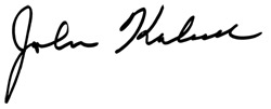 John Kubasek signature