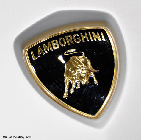 Lamborghini Aventador emblem