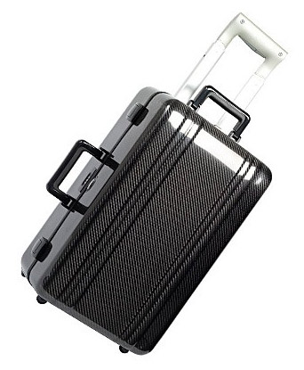 Zero Halliburton carbon fiber carry on suitecase