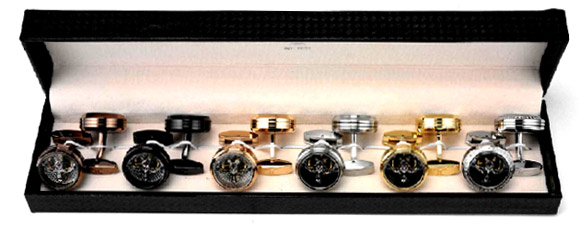 TF Est 1968 carbon fiber tourbillon cufflinks set