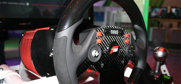 Fanatec Forza 4 CSR Elite steering wheel with carbon fiber