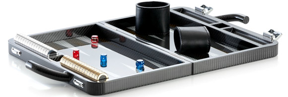 Carbon fiber backgammon game