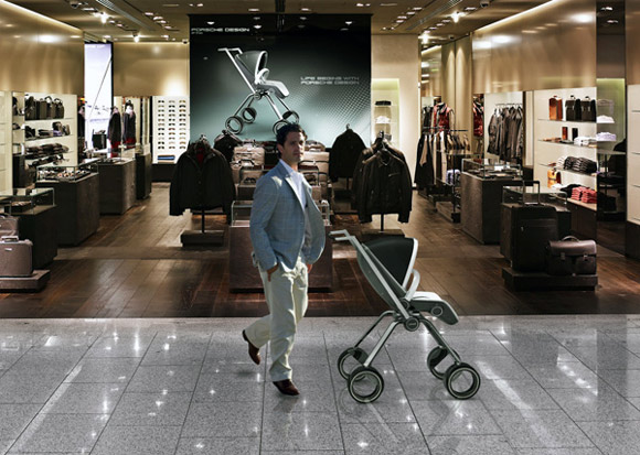 Porsche Design P'4911 carbon fiber baby stroller