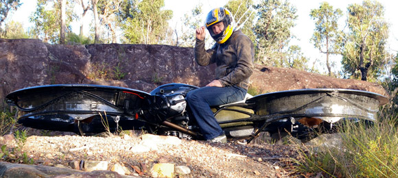 Carbon fiber hover bike