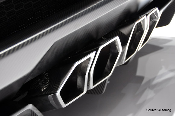 Lamborghini Aventador J carbon fiber rear diffuser