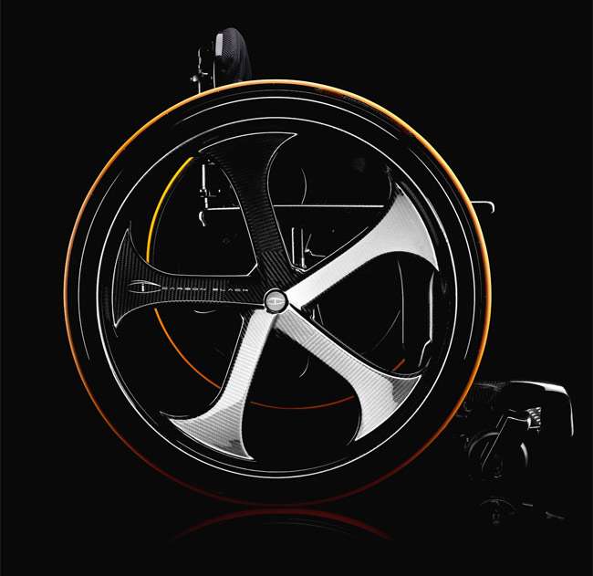 Carbon Black carbon fiber wheelchair