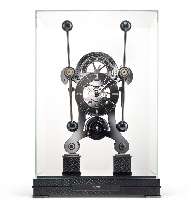 Asprey carbon fiber grass hopper clock